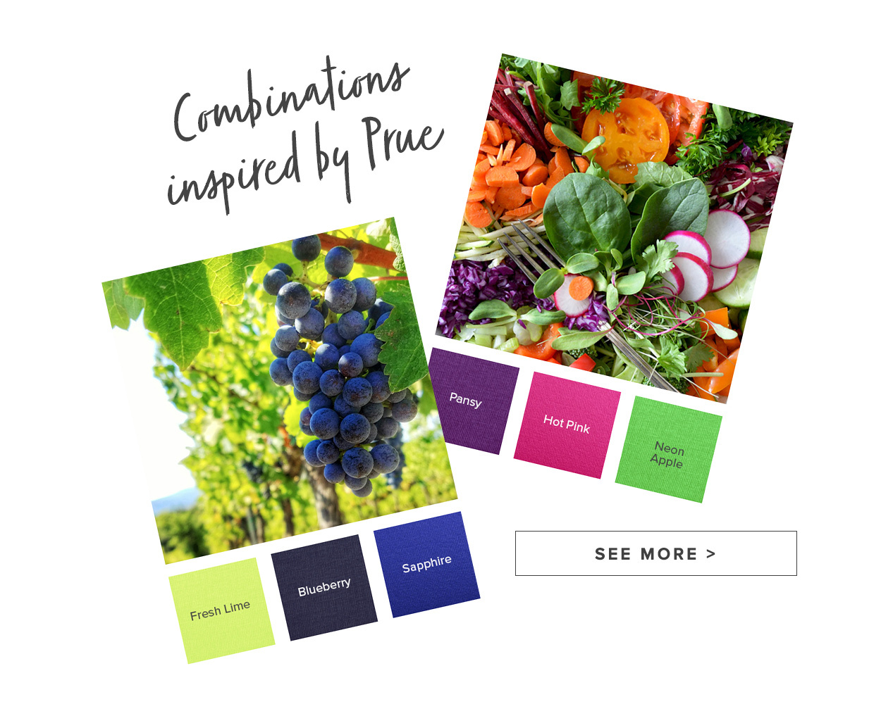 Prue-inspired colour combinations