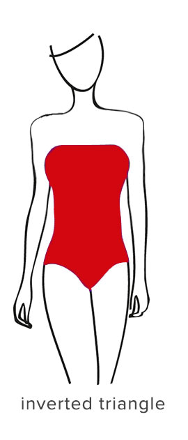 How to balance the body proportion of an inverted triangle body
