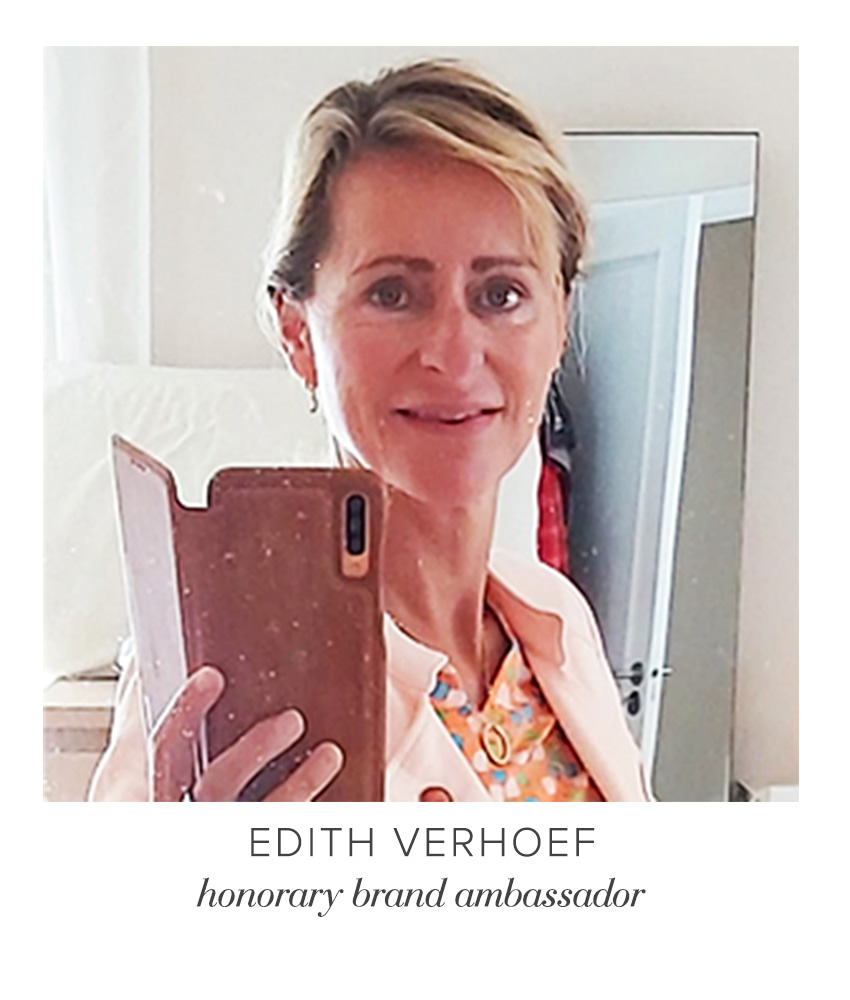 Edith Verhoef - honorary brand ambassador