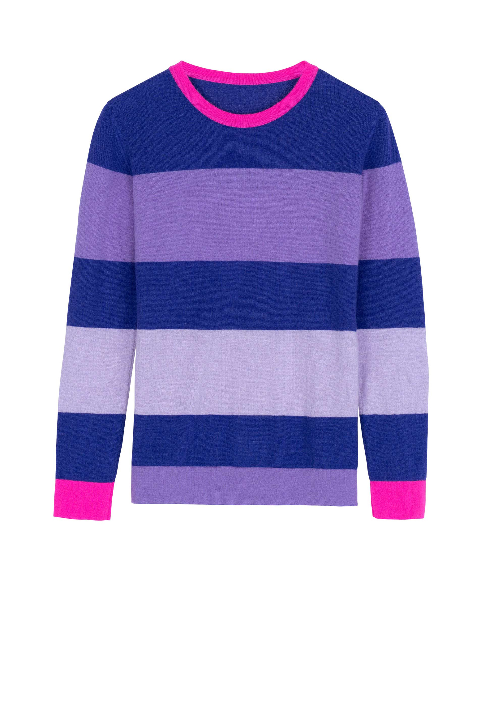 Blue and outlet purple striped sweater