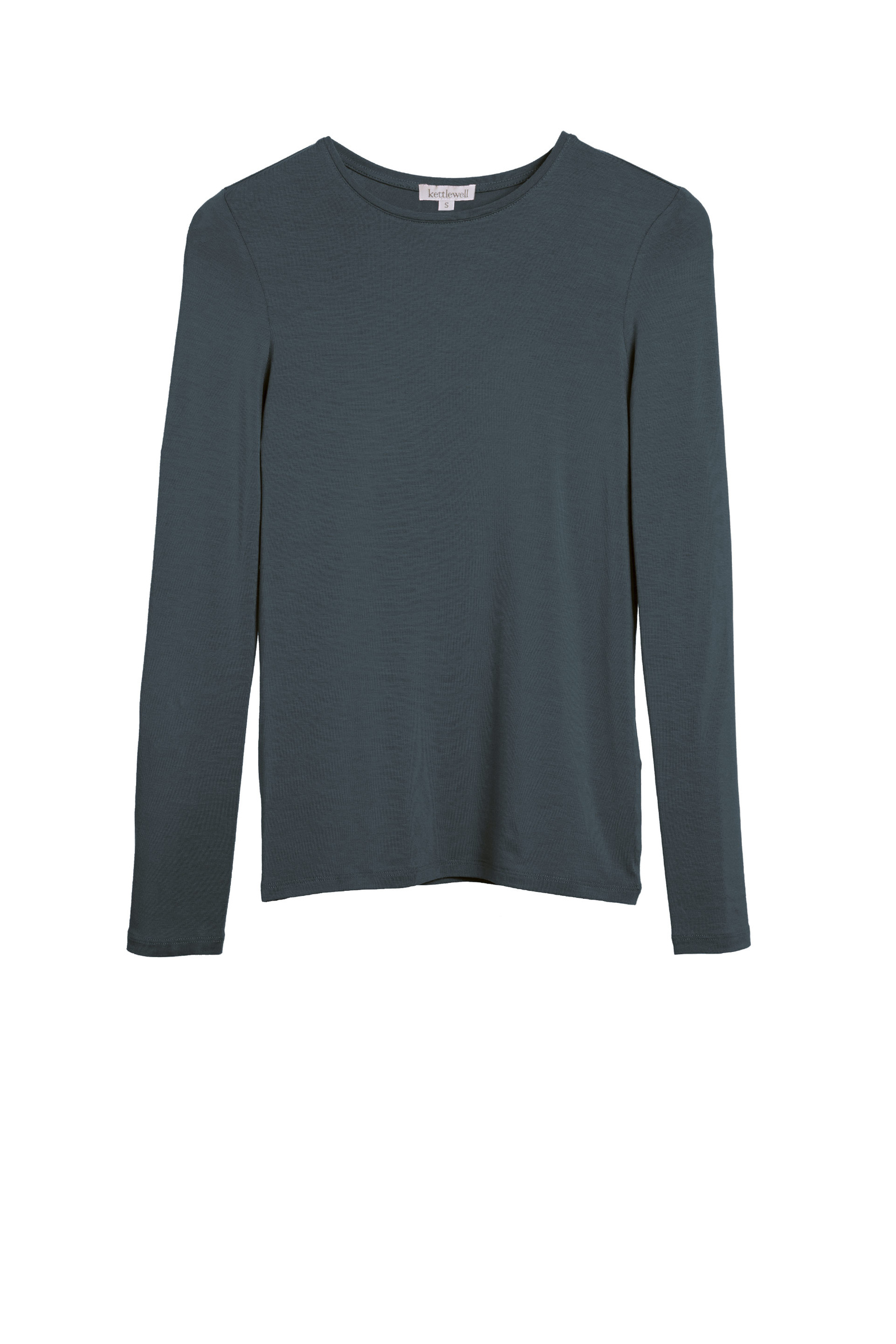 Viridian Green Cotton Seam Detail Blouse - Women's Long Sleeve Shirts