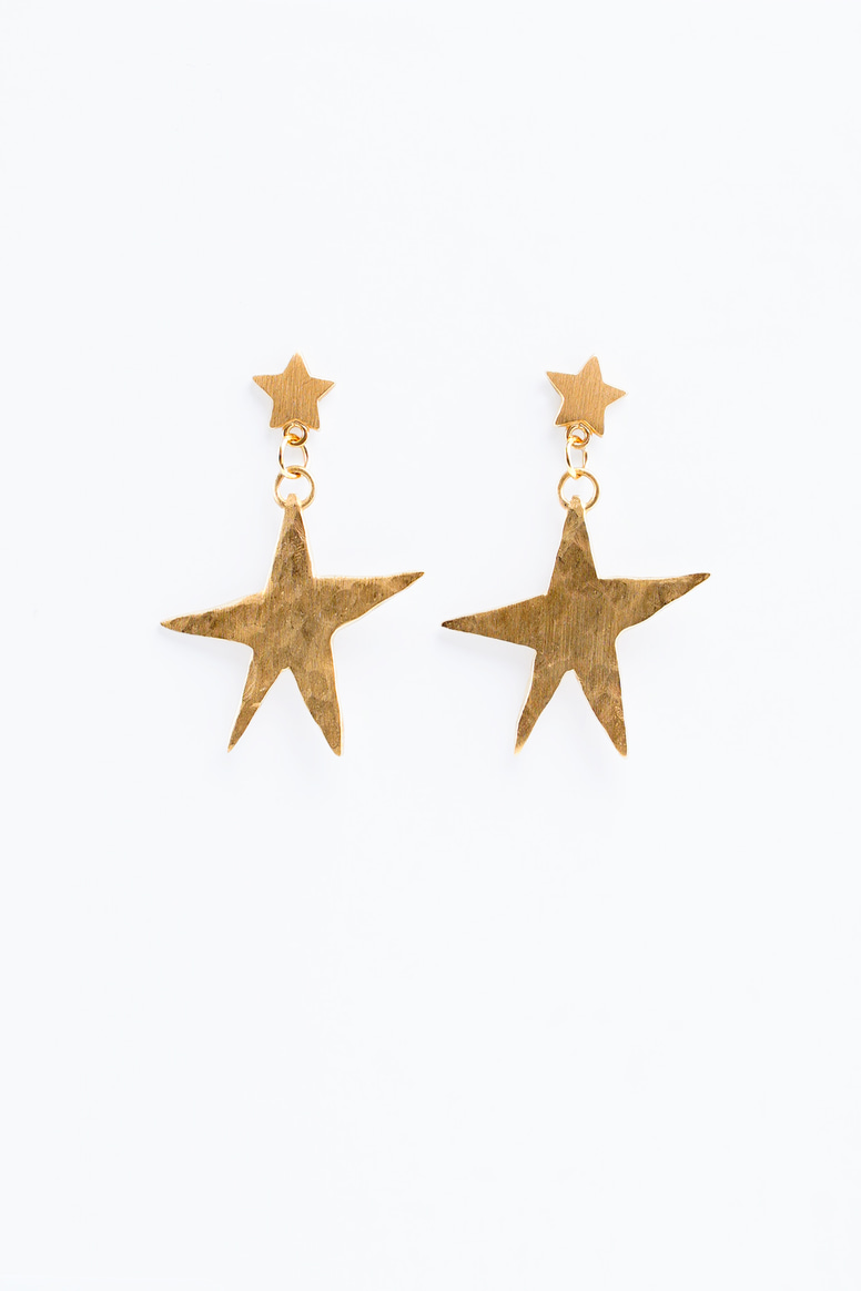 Star Earrings Gold