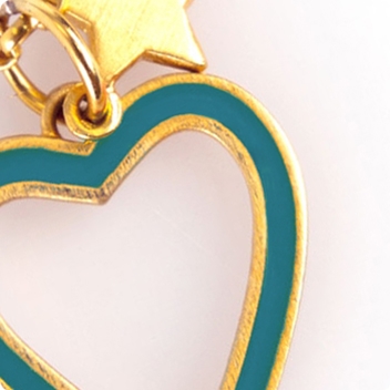Kingfisher Heart & Gold Chain