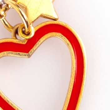 Red Heart & Gold Chain